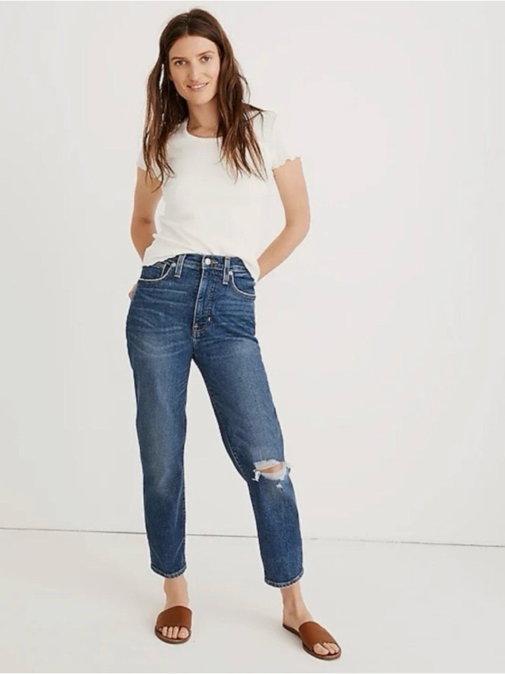 Madewell Momjean Comfort Stretch Edition High Rise Slouchy